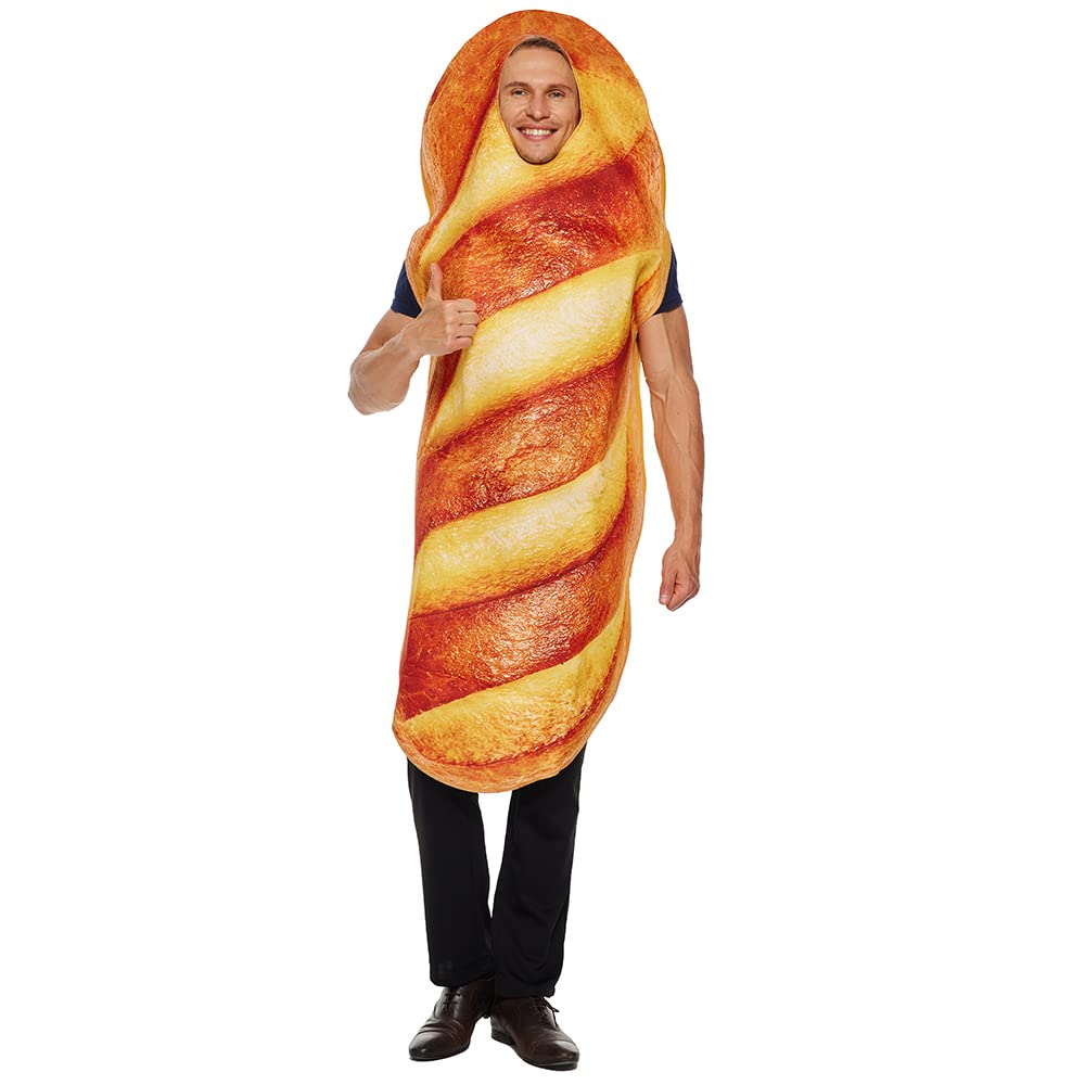 EraSpooky Adult Unisex Loaf of Bread Costume Fancy Dress Cosplay Halloween Party Outfit…