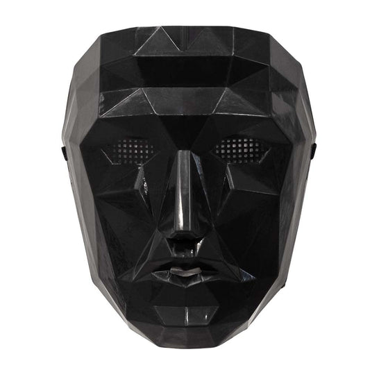 Squid Game leader boss face mask, front view