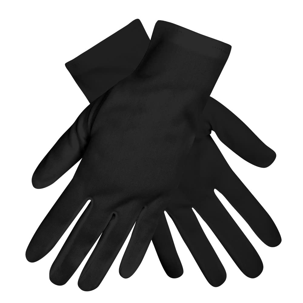 Boland Adult Unisex Clown Gloves. Fancy Dress Costume Accessory, Outfit, World Book Day, Halloween, Carnival, Circus, One Size (Black)