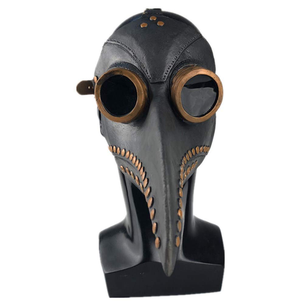 Plague Doctor Mask Latex Long Nose Bird Beak Steampunk Halloween