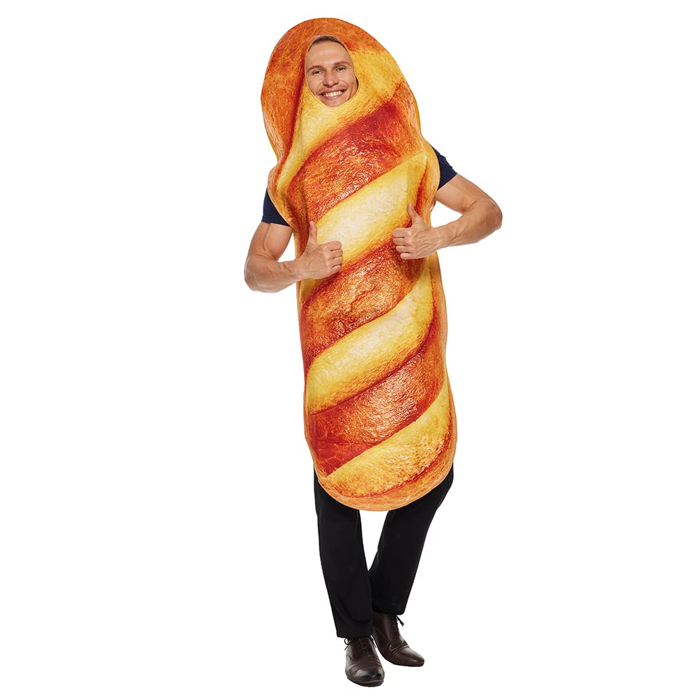 EraSpooky Adult Unisex Loaf of Bread Costume Fancy Dress Cosplay Halloween Party Outfit…