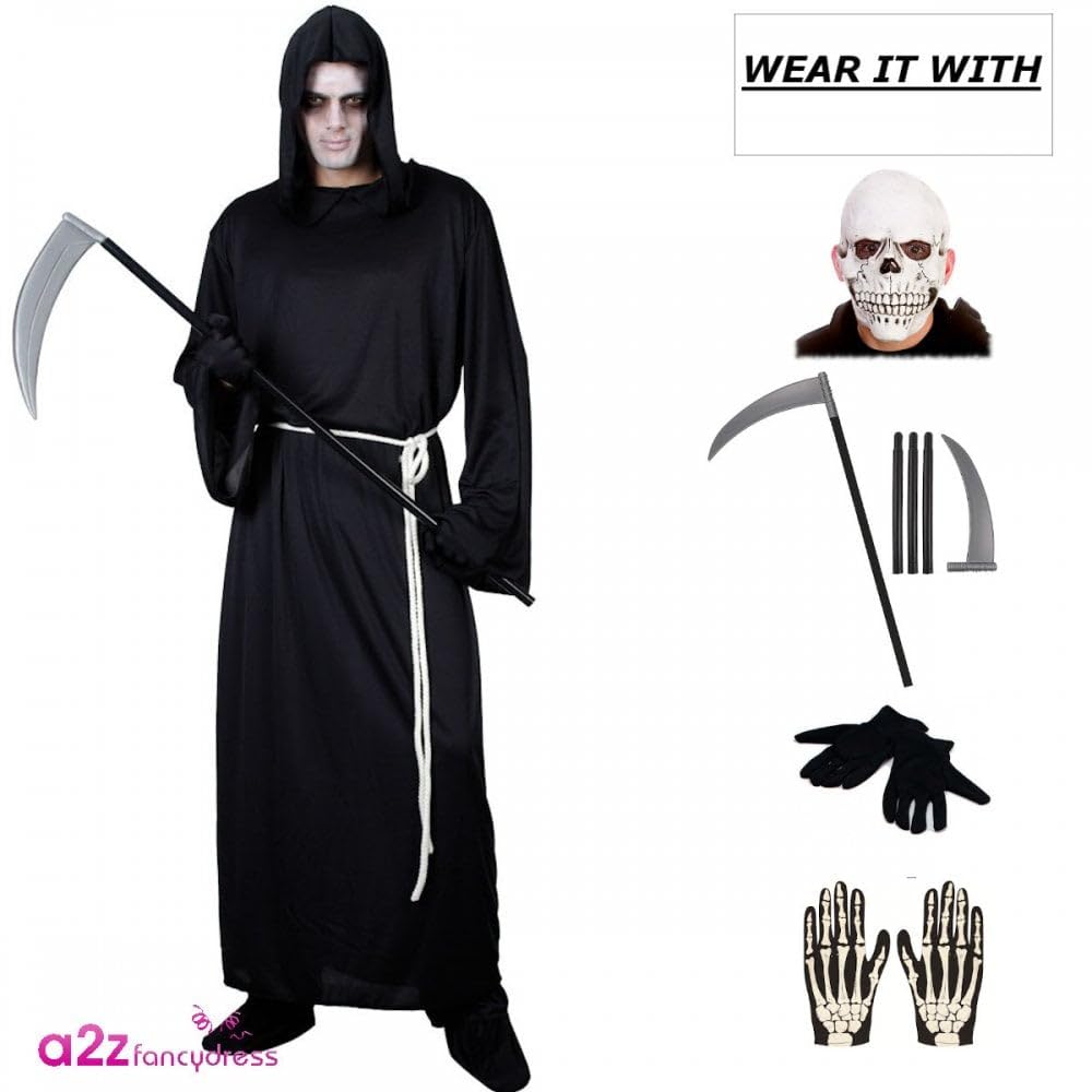 Wicked Costumes Grim Reaper Costume for Halloween - Plus Size