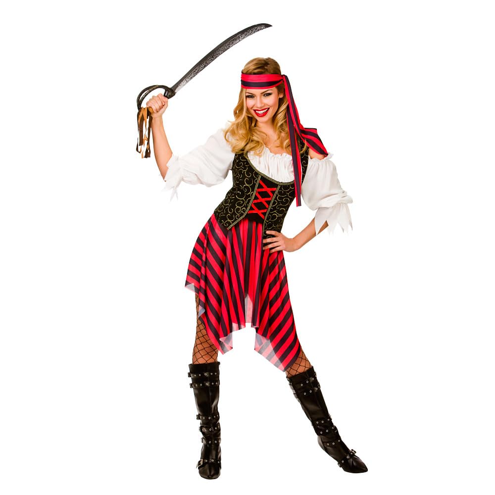 Adult Womens High Seas Pirate Fancy Dress Costume Pirate Outfit