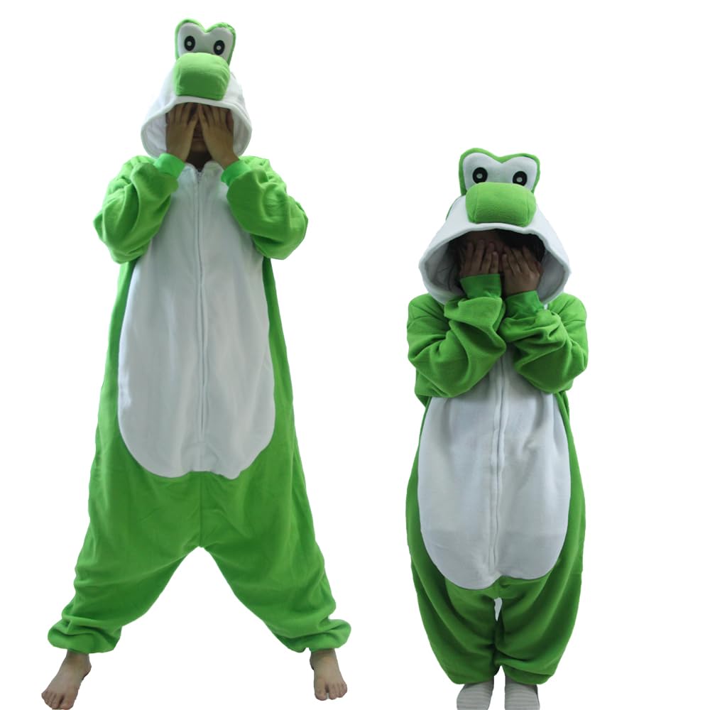 Green Dinosaur Unisex Onesies Kigurumi Pajamas Easter Halloween (image 8)