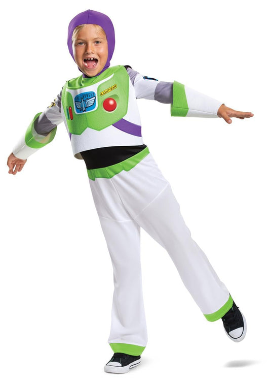 Disney Official Deluxe Buzz Lightyear Costume Kids, Buzz Lightyear Dress Up Onesie, Toy Story Dress Up Costume Fancy Dress, Costumes for Boys S