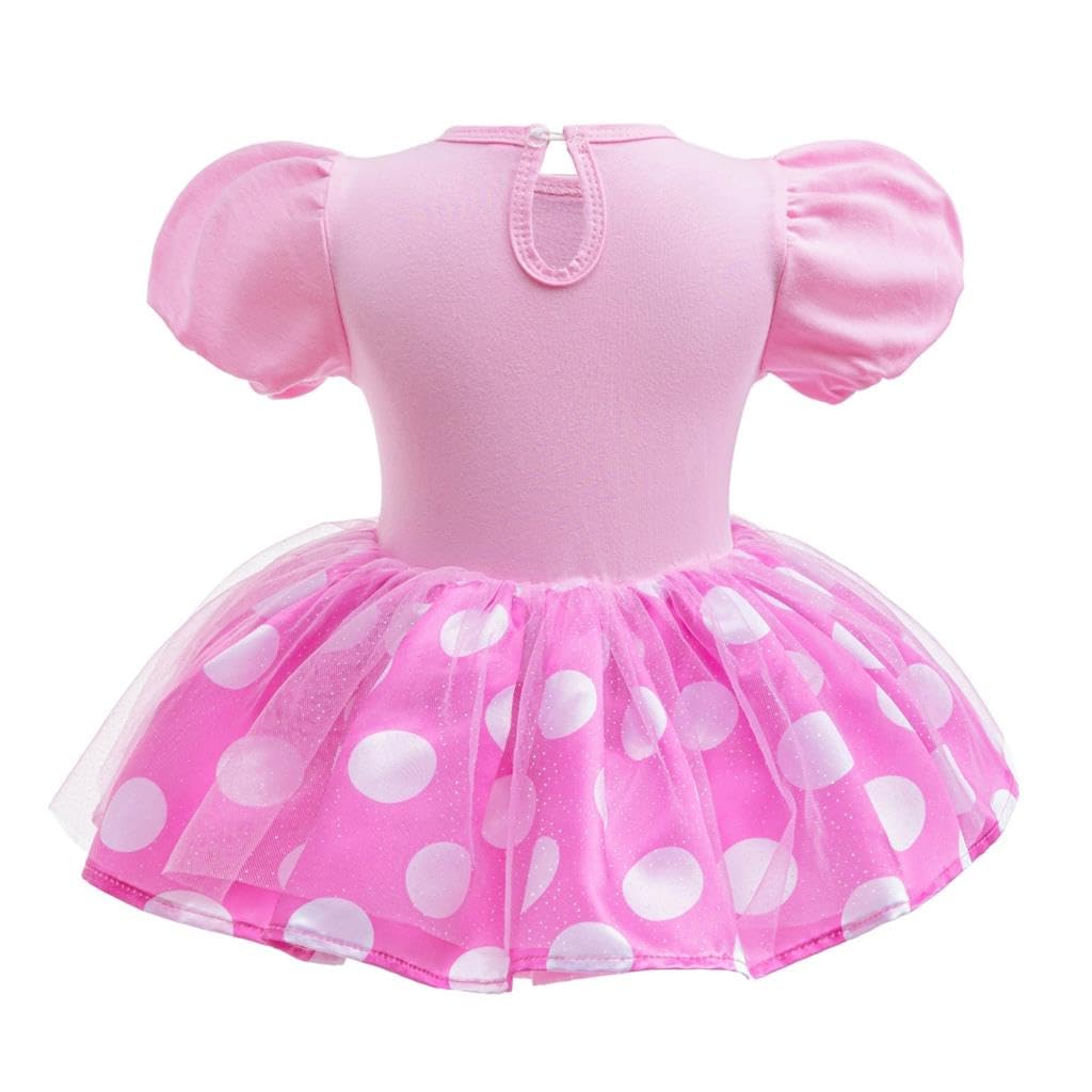 Lito Angels Baby Girls Bodysuit Romper, Pink, 0-3 Months
