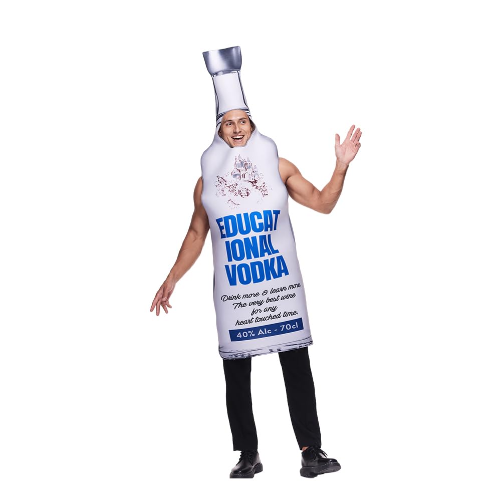 EraSpooky Vodka Bottle and Lime Couple's Tunic Costume Funny Halloween Adult Food Party Outfits Unisex