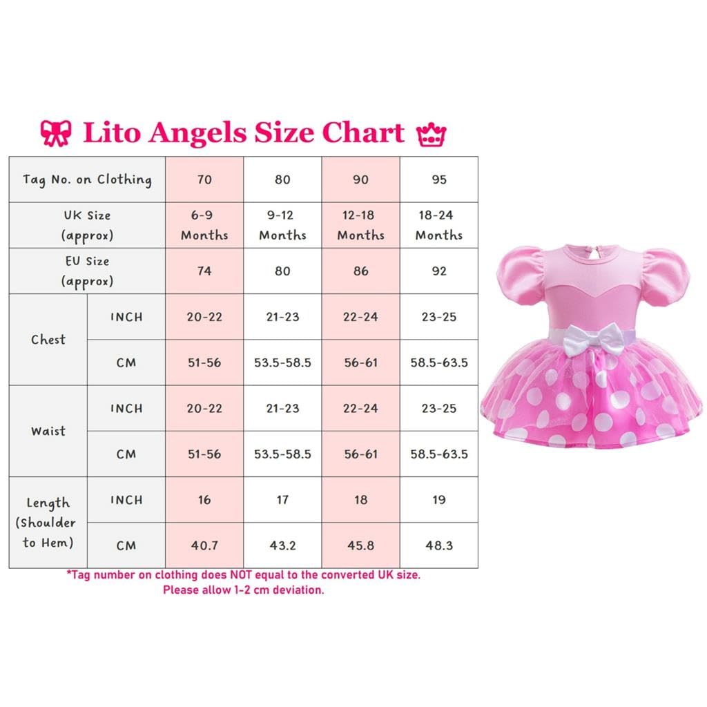 Lito Angels Baby Girls Bodysuit Romper, Pink, 0-3 Months