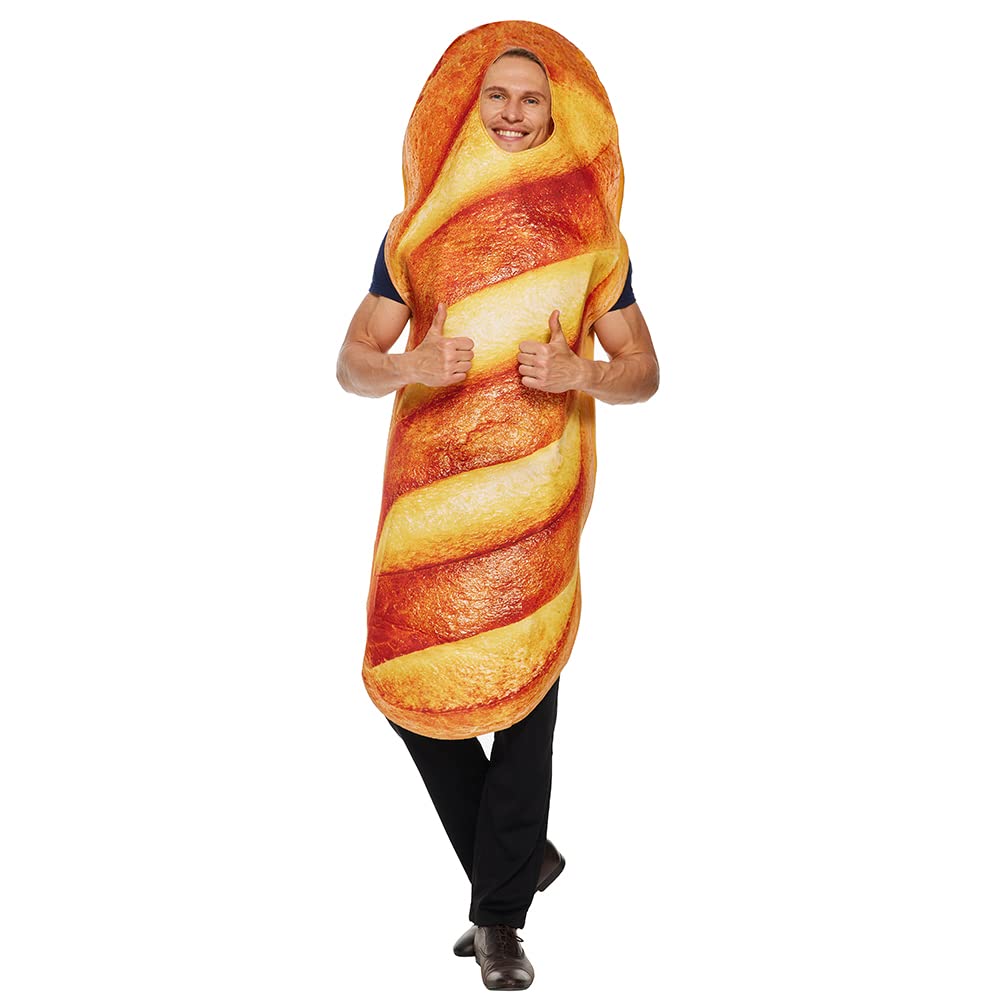 EraSpooky Adult Unisex Loaf of Bread Costume Fancy Dress Cosplay Halloween Party Outfit…