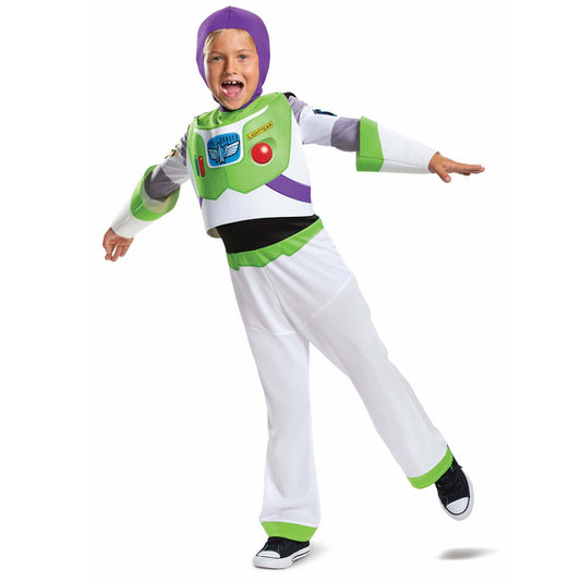 Toy Story Buzz Lightyear Costume for Kids, by Disguise, Includes True to Film Character Jumpsuit with Hood, Comfortable Fit with Detailed Design, For 3-4 Years