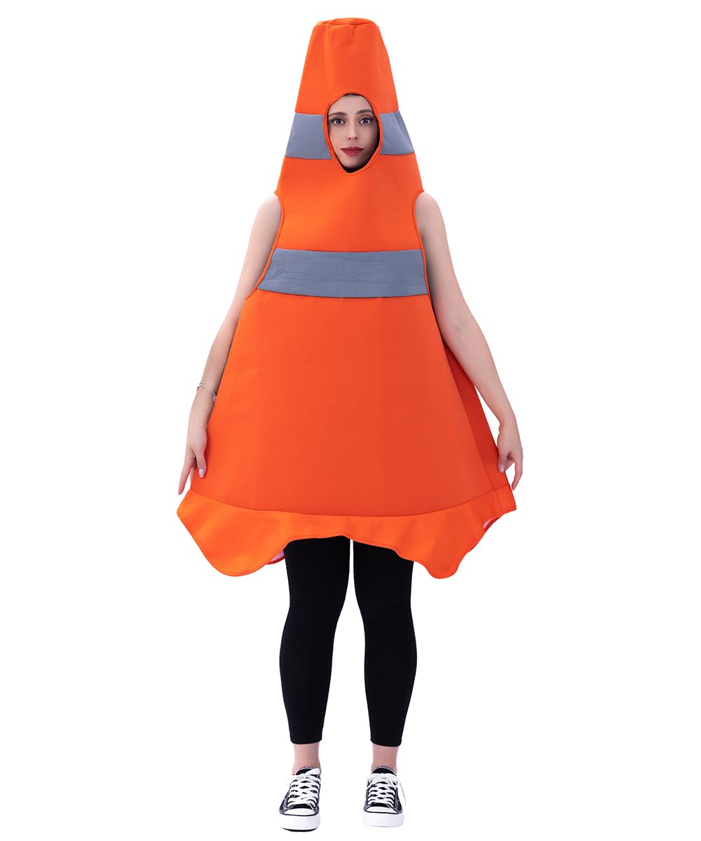 Adults Traffic Cone Costume for Women and Men - Funny Construction (image 6)