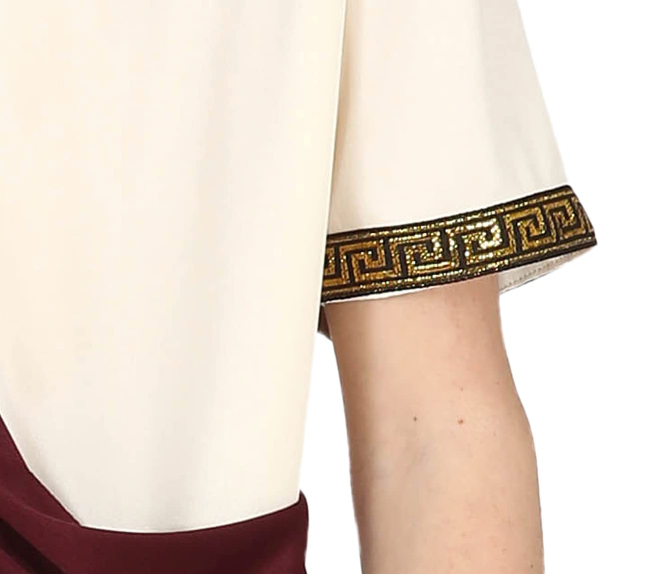 FIESTAS GUIRCA | Roman Teen Fancy Dress (14-16 Years) - Cape and Tunic - Roman and Greek Costumes for Halloween, Carnival, and Fancy Dress Parties - Ideal for Teenagers - Beige and Brown