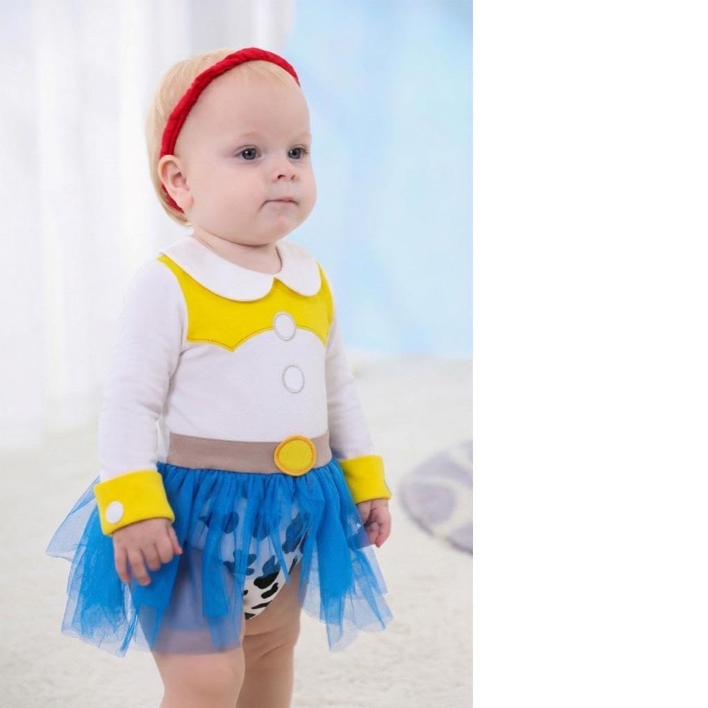 Lito Angels Baby Girls Princess Bodysuit Romper, 12-18 Months