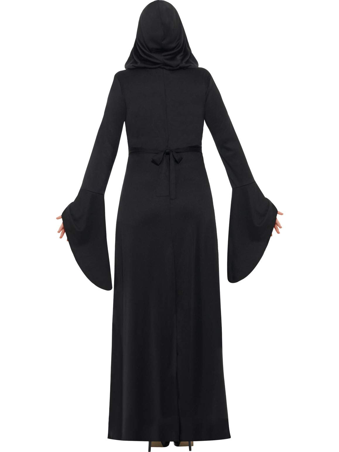 Smiffys Dark Temptress Costume, Red with Dress & Hood, Halloween Adult Fancy Dress, Vampire Dress Up Costumes
