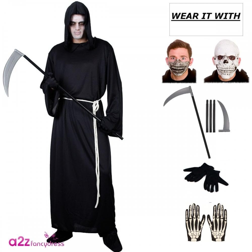 Wicked Costumes Grim Reaper Costume for Halloween - Plus Size