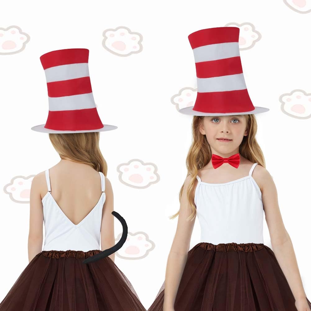 Adults Halloween Crazy Cat Fancy Dress Costume - Set with Striped