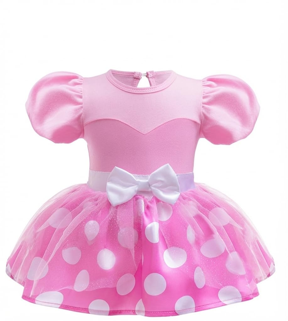 Lito Angels Baby Girls Bodysuit Romper, Pink, 0-3 Months