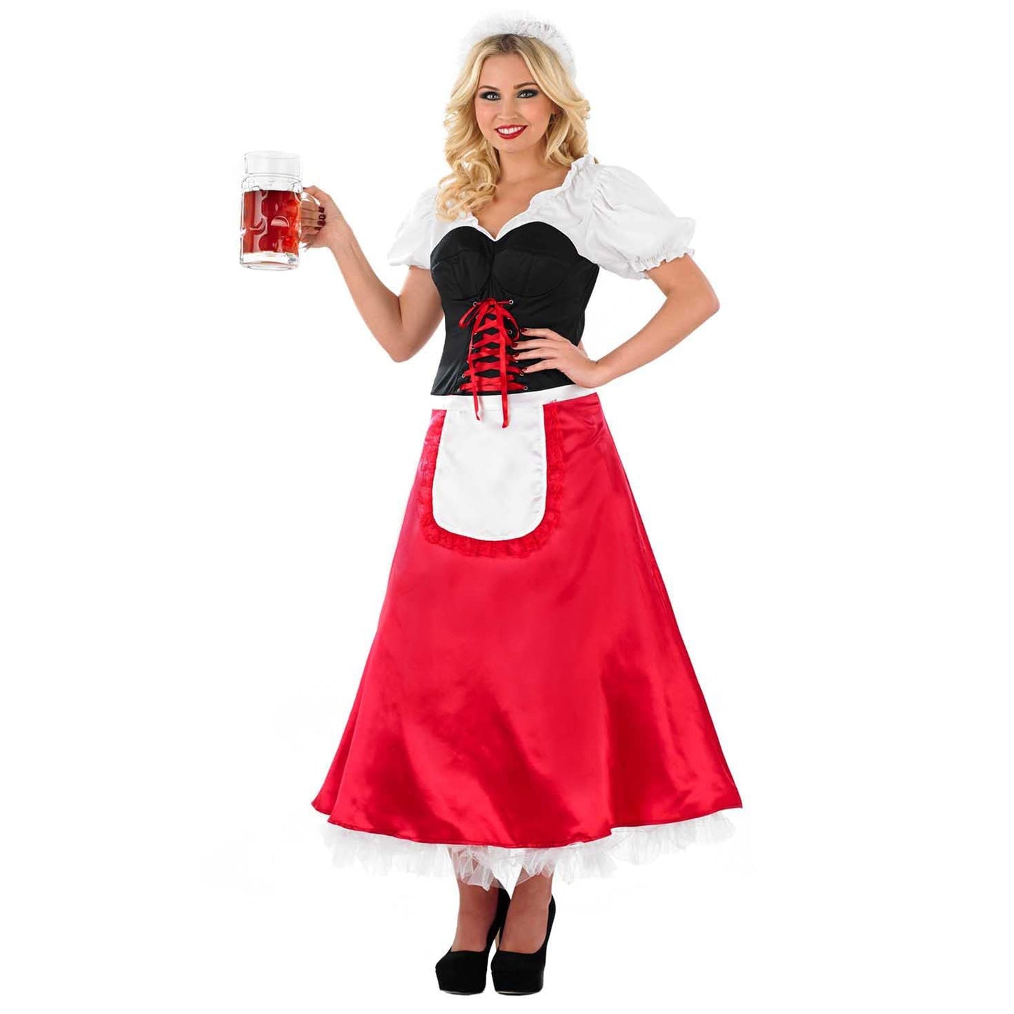 Fun Shack Bavarian Dirndl Costume For Women, Ladies Oktoberfest Dress, German Fancy Dress, Beer Maid Outfit Adult Small