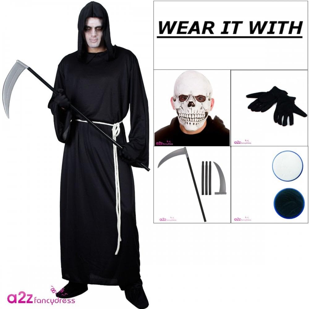 Wicked Costumes Grim Reaper Costume for Halloween - Plus Size