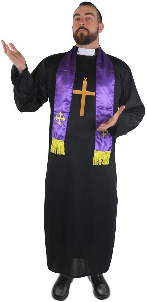 ILOVEFANCYDRESS - Nun and Priest Couple Costume for Adults (sizes S-XXL)