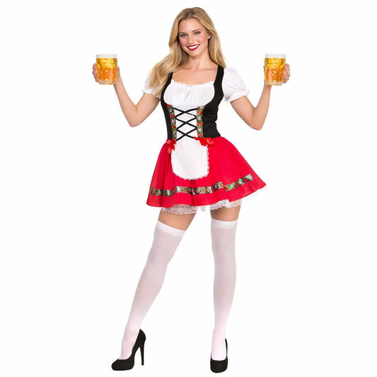 Wicked Costumes Womens Oktoberfest Dirndl Fancy Dress Costume – German Beer Festival Bavarian Outfit - Large (UK 18-20)