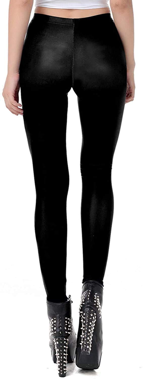 Women's Halloween Costume Leggings Skeleton Tight Stretch Funny (image 3)