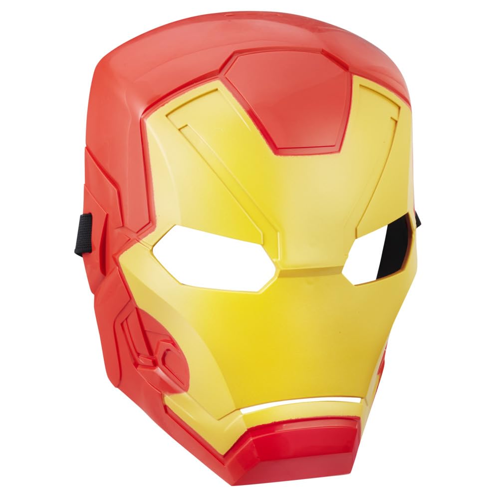 Marvel Avengers Iron Man Roleplay Mask, Super Hero Toys and Collectibles for Kids Ages 5+, Red Yellow