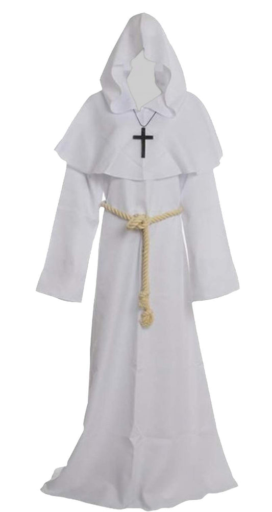 Medieval friar hooded monk priest robe costume