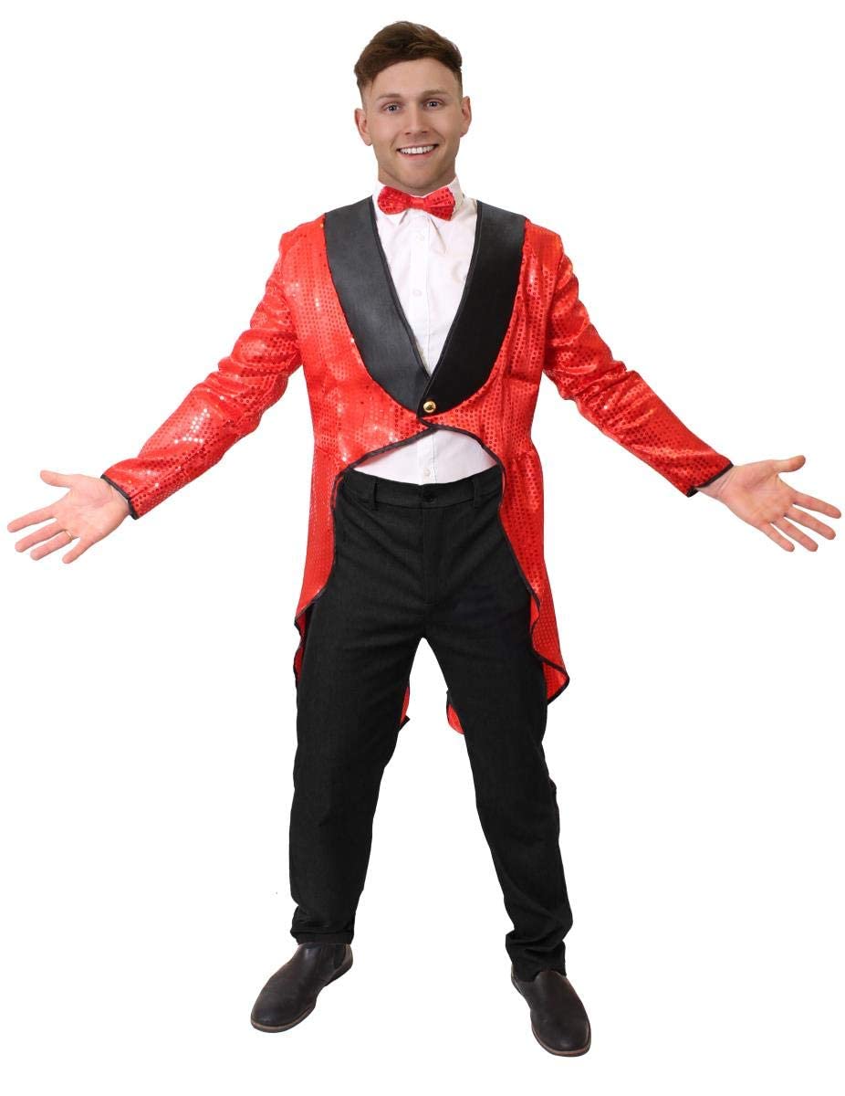 I LOVE FANCY DRESS Alice's Wonderland White Rabbit Costume For Adults - Book Week Costume Including - Tailcoat + Top Hat w/Ears + Bow Tie + Rabbit Nose (Medium)