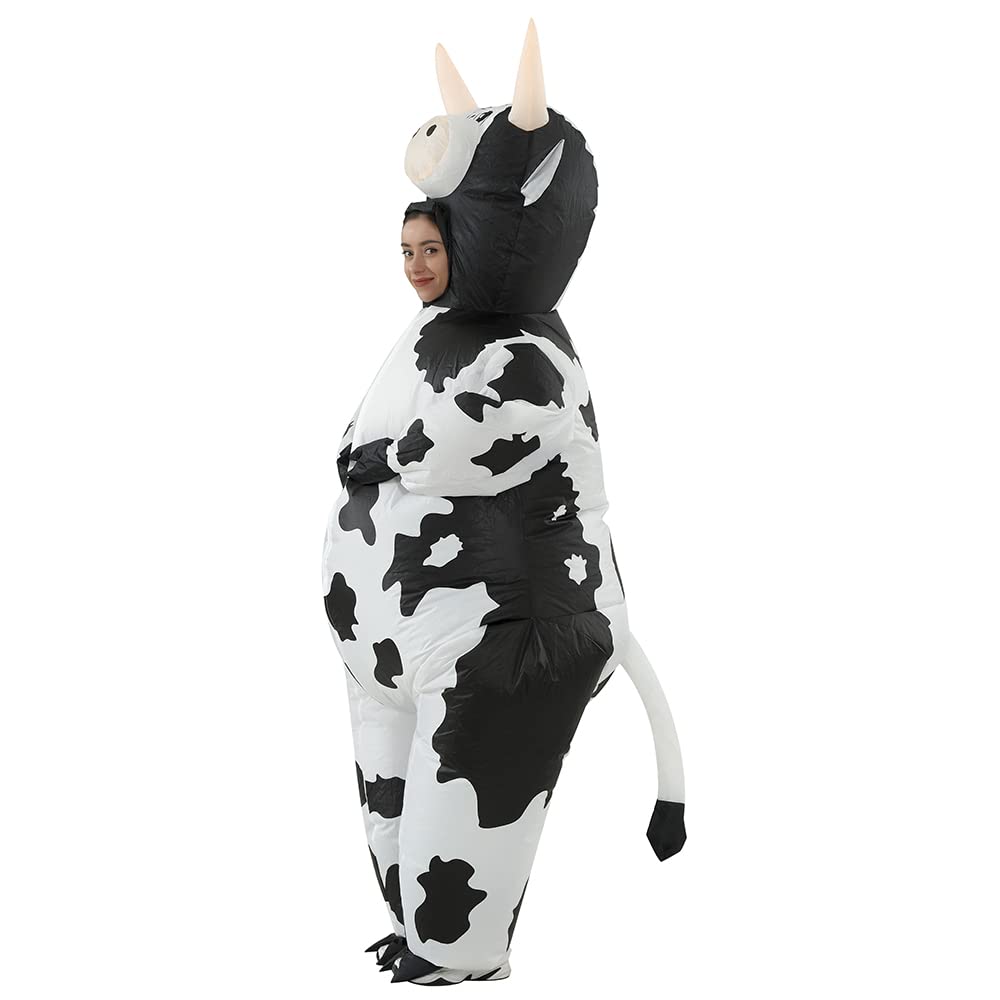 Inflatable Cow Costume Adult Blow Up Cow Costume Fancy Dress (image 4)
