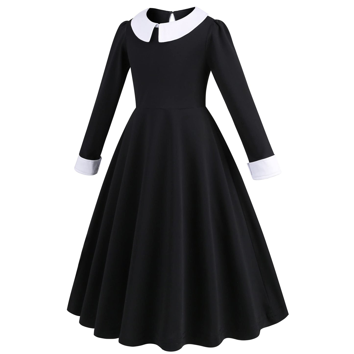 Beejirm Wednessday Costume Black Costume Girls Dress For Kids Black Costumes Carnival Costumes Girls Party Dresses 4-13 Years