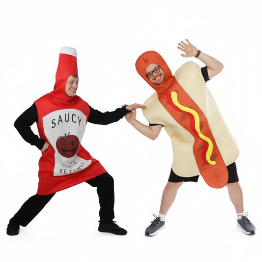 Ketchup and Hot Dog Costume Set - Funny Stag - Duo & Couples Fancy