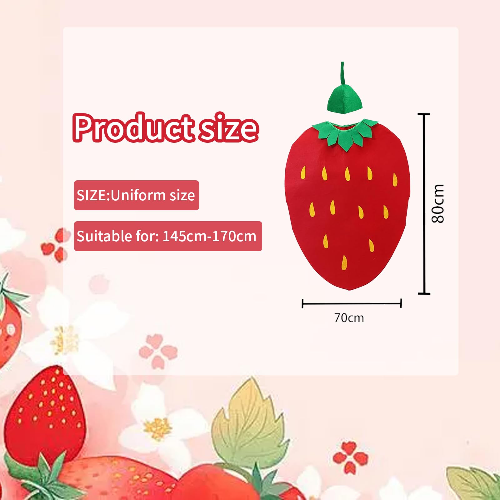 Strawberry Costume for Adults - Funny Fruit Cosplay Outfit (image 2)