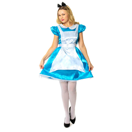 SoWest Storybook Princess Fancy Dress Costume for Girls – Elegant Dress with Underskirt and Matching Headband | Small to XX-Large Sizes for Themed Parties, Cosplay, Halloween - L