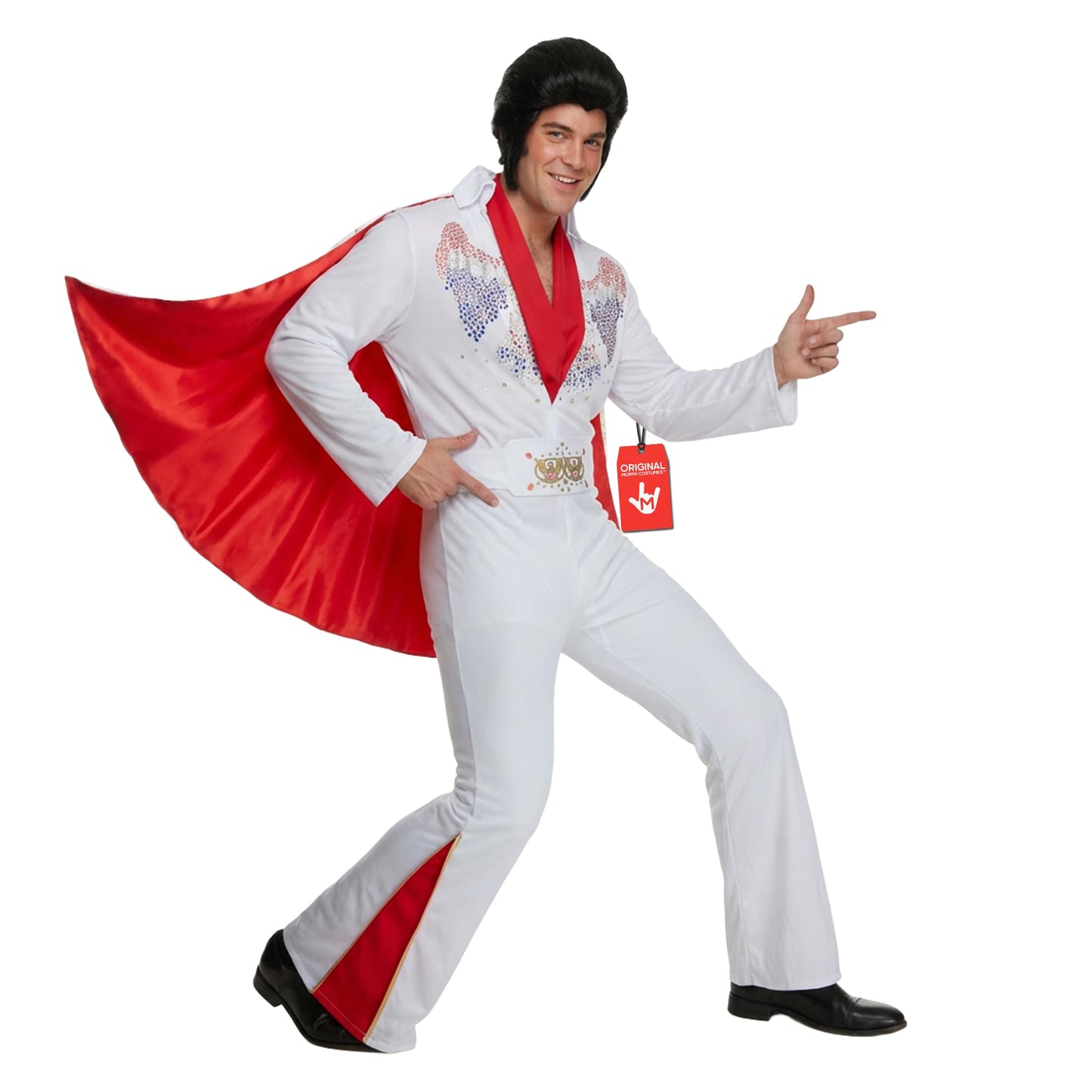 Morph Las Vegas Fancy Dress Men, Mens Disco Jumpsuit, 70s Fancy Dress Mens, Halloween Costumes Men, Large