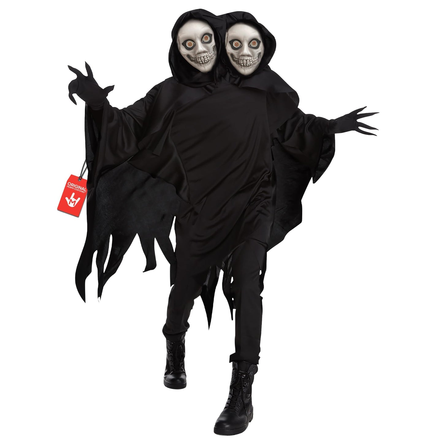 Two Headed Ghoul Costume - Ghost Halloween Costumes Adult - Grim