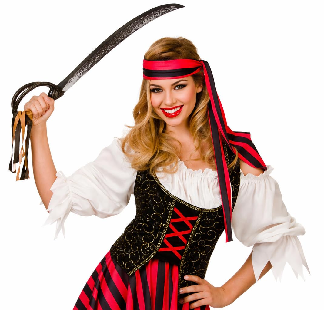 Adult Womens High Seas Pirate Fancy Dress Costume Pirate Outfit (image 2)