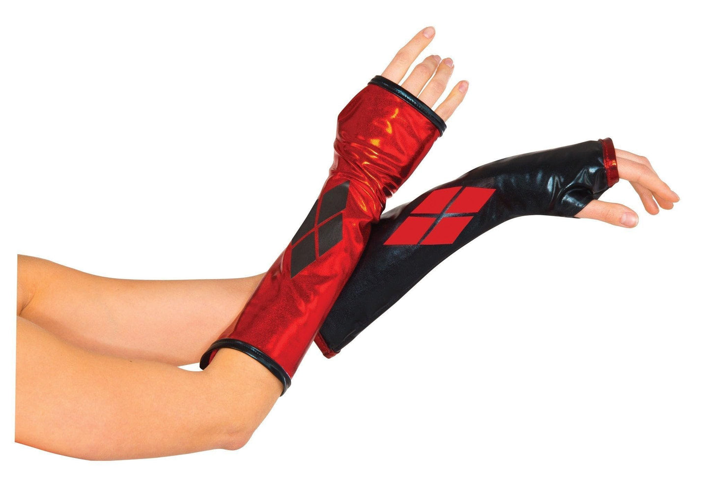 Rubies Official Harley Quinn Gauntlets Gloves Accessory, Adult Costume Halloween