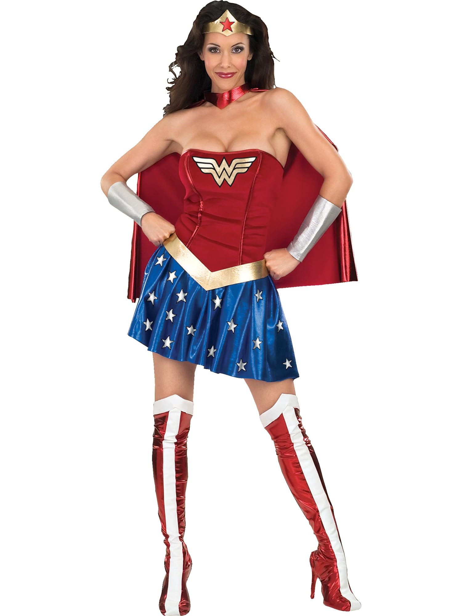 Rubie's Official Wonder Woman Adult Costume - Red - Plus