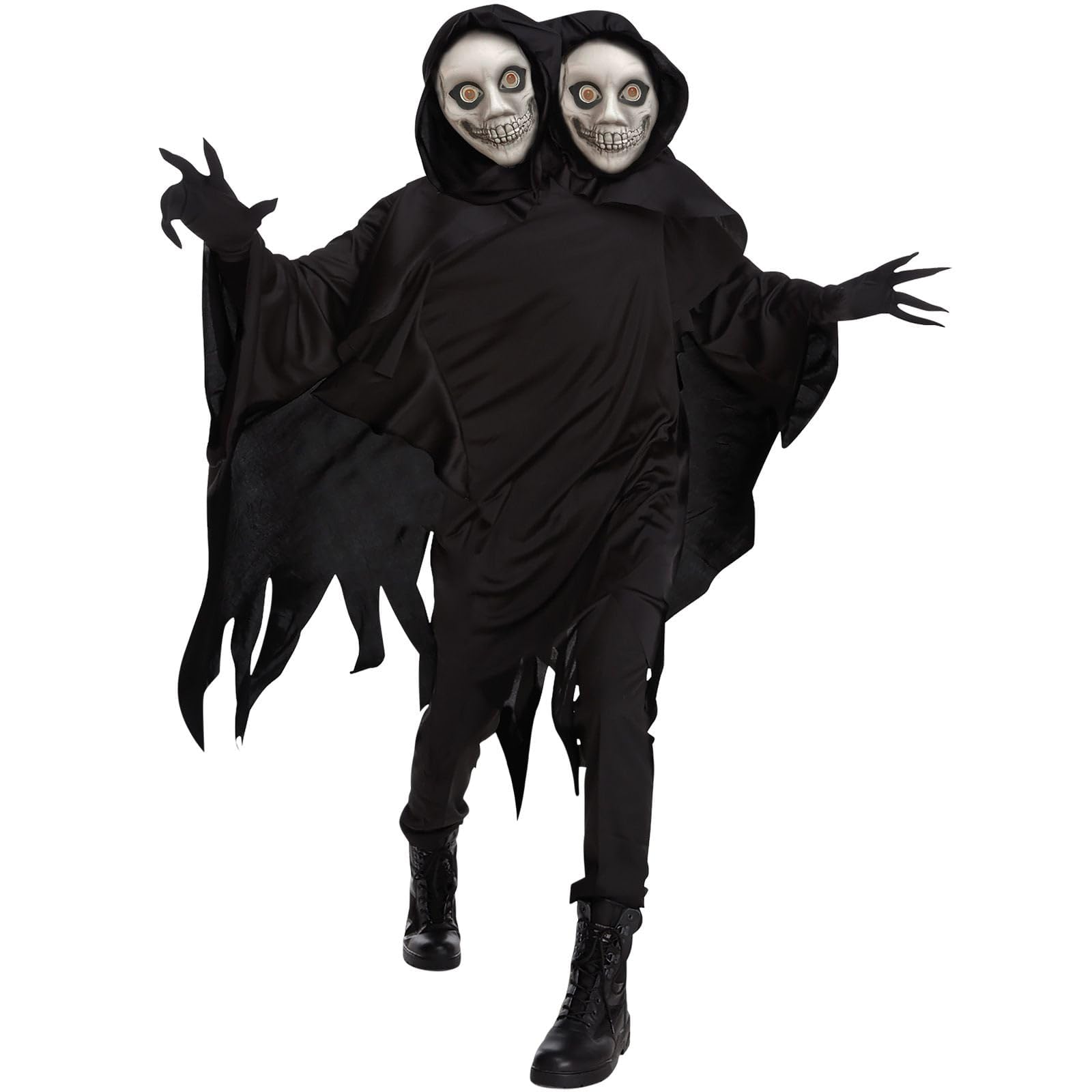 Two Headed Ghoul Costume - Ghost Halloween Costumes Adult - Grim (image 5)