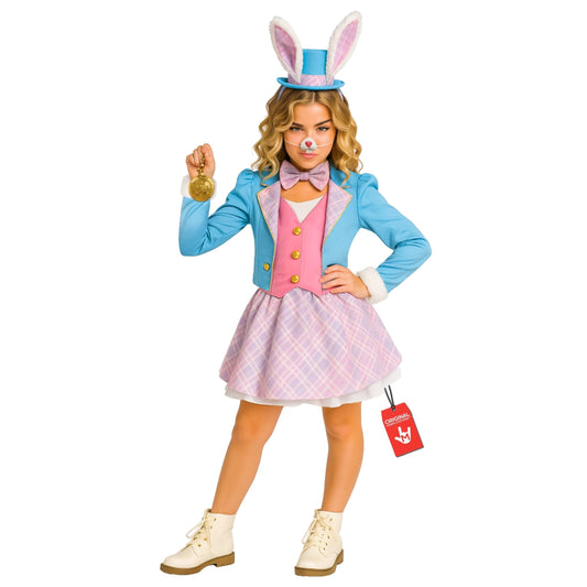Morph Wonderous White Rabbit Costume Kids, Bunny Costume Girls, Bunny Costume Kids, Halloween Costumes For Girls 10-12