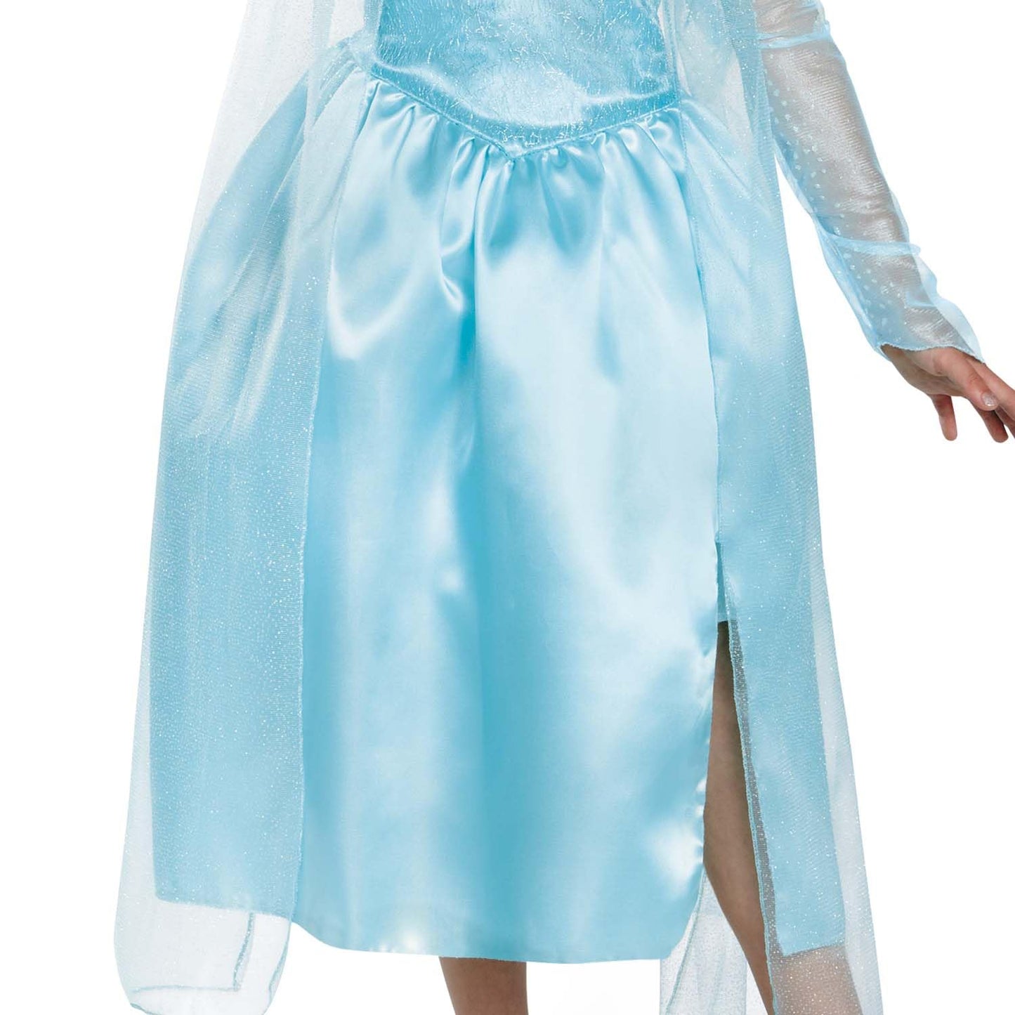Disguise Disney Frozen Elsa Classic Fancy Dress Costume, Officially Licensed, Includes A Beautiful Ice Blue Dress With Mesh Details, Comfortable Fit with Detailed Design, 4-6 Years