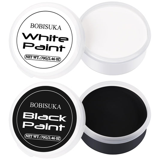 Halloween Cosplay SFX Makeup Black + White Face Body Paint Special