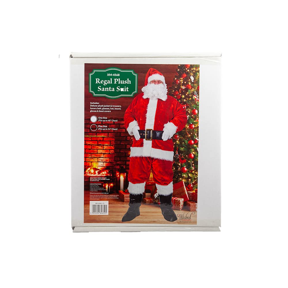Wicked Costumes Regal Plush Professional 8 Piece Santa Suit - (Plus Size)