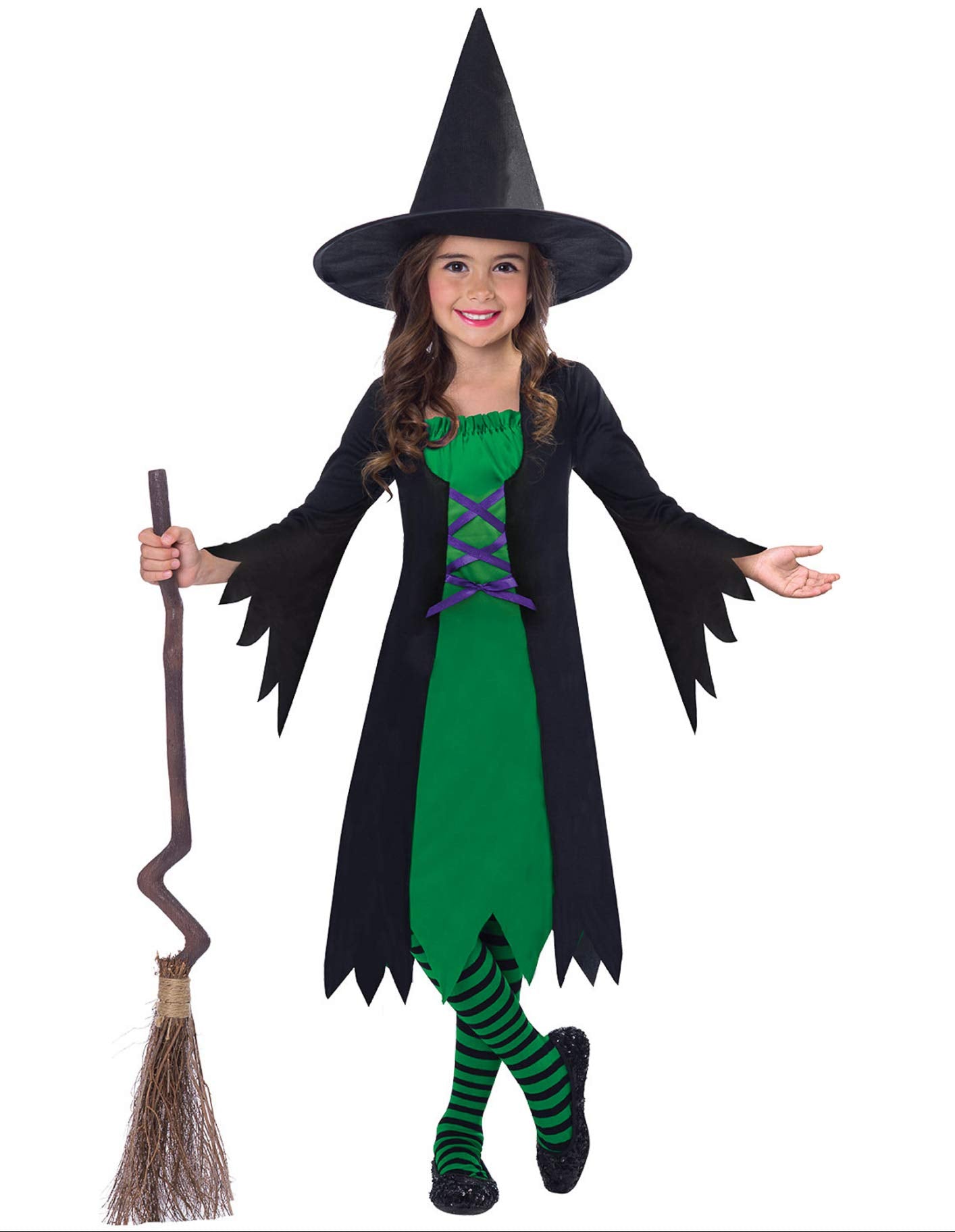 (PKT) (Fix 50/50) (9905088) Child Girls Wicked Witch Costume (8-10yr)