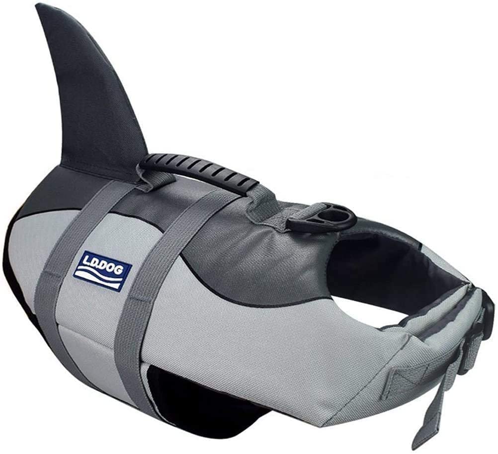 Dog LifeJackets Shark Dog Lifejacket Buoyancy Aid Dog Saver Life