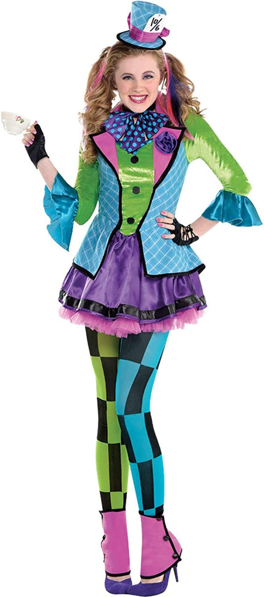 Mad Hatter costume for teen girls, front view