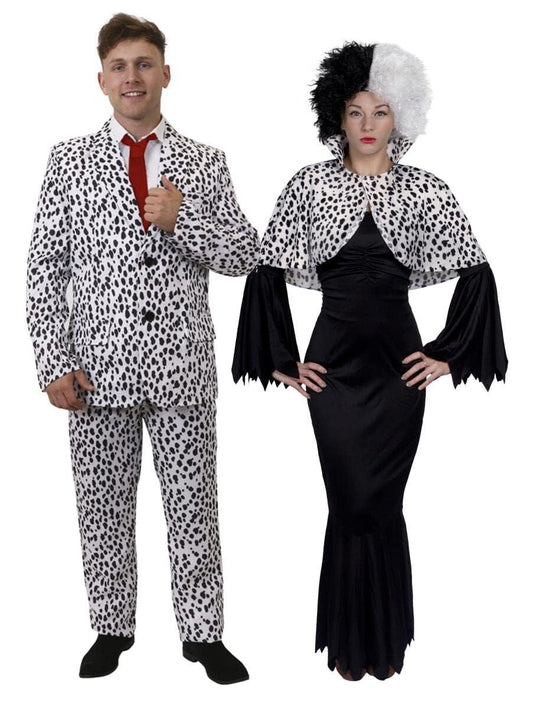 Couples Dalmatian Halloween Fancy Dress Costumes - His and Hers