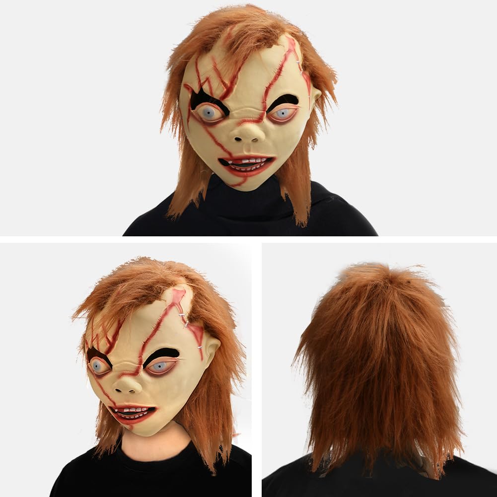 ACBAGI Chucky Halloween Mask Costume - Scary Party Mask for Halloween Kills
