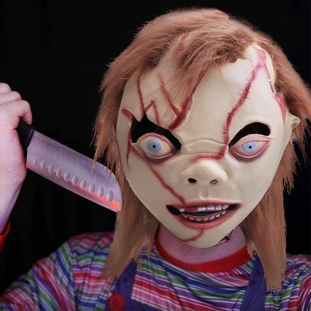 ACBAGI Chucky Halloween Mask Costume - Scary Party Mask for Halloween Kills